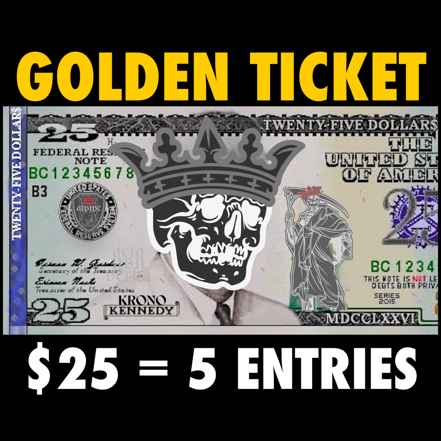 #AWWCTURNSTWO FUNDRAISER - GOLDEN TICKET