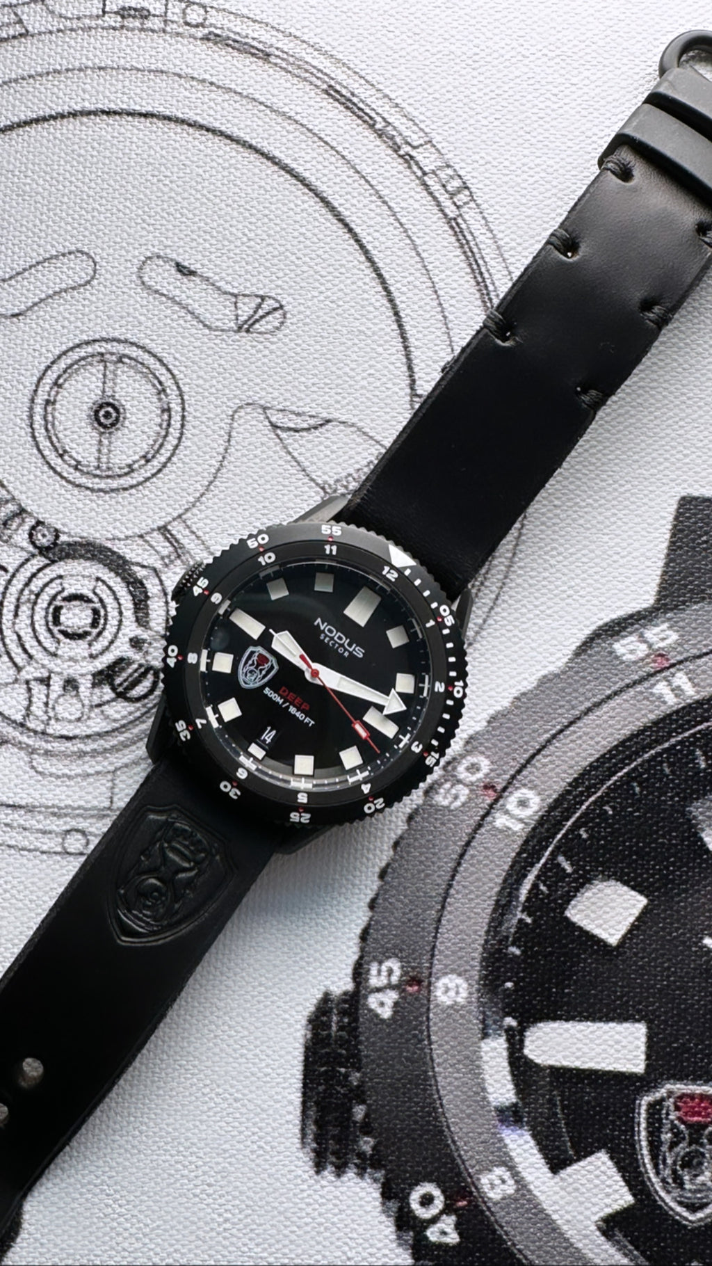 ZHxAWWC “Stealth Noir” Strap 20mm