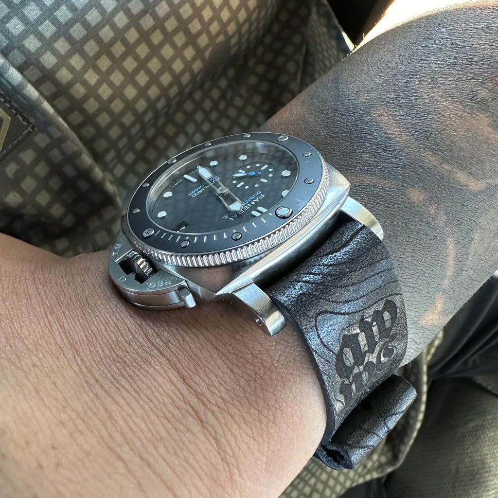 AWWC Topo “Noir” Leather NATO style Strap