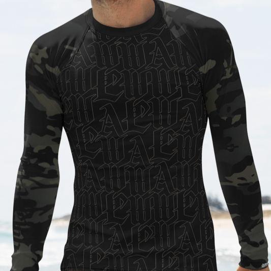 Night Mission Rashguard - Multicam Black