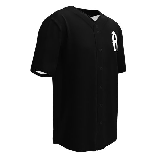 MIDNIGHT BLACK BASEBALL JERSEY