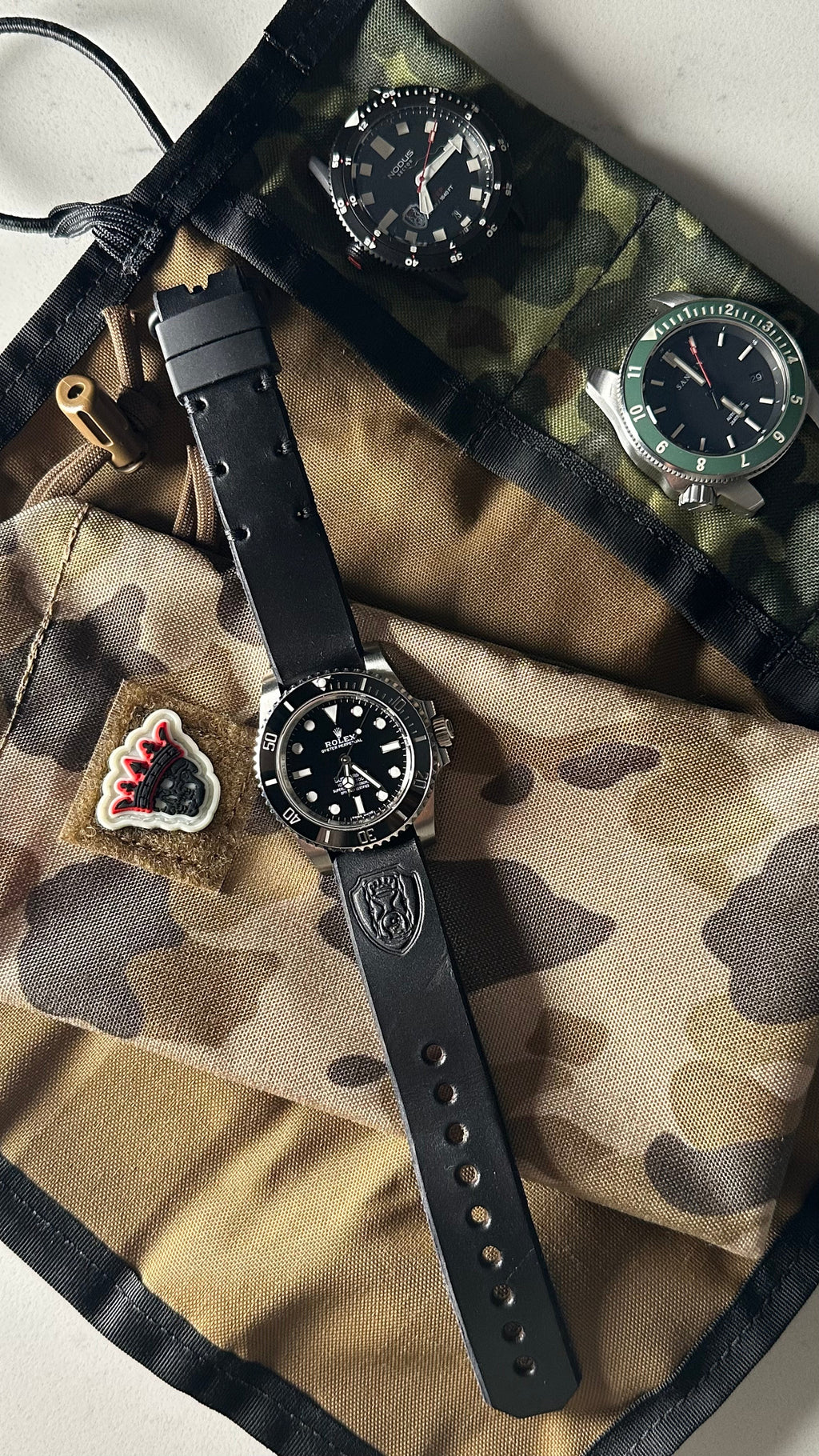 ZHxAWWC “Stealth Noir” Strap 20mm