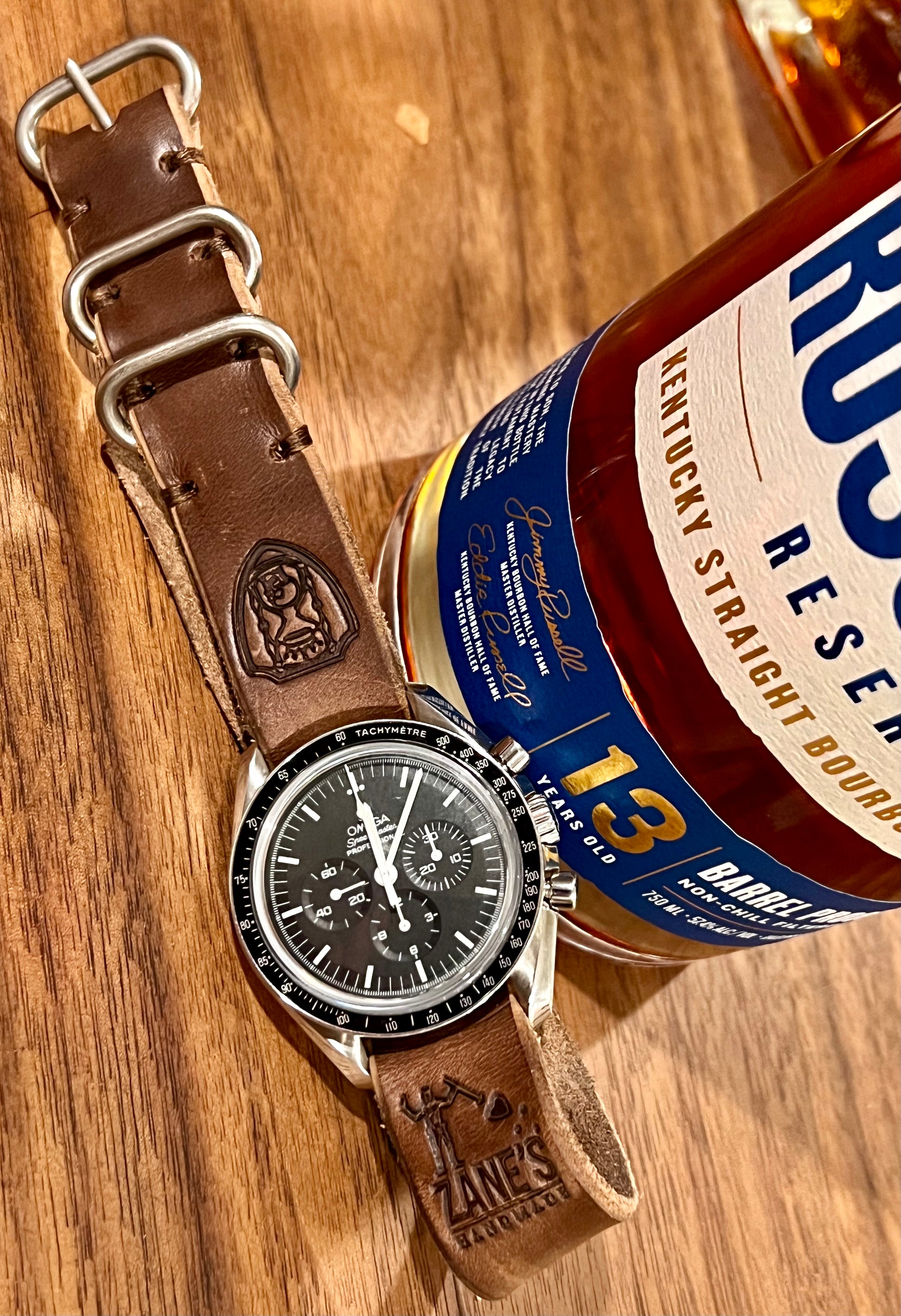 Zane’s Handmade x AWWC “STANDARD ISSUE BROWN” Leather NATO Strap