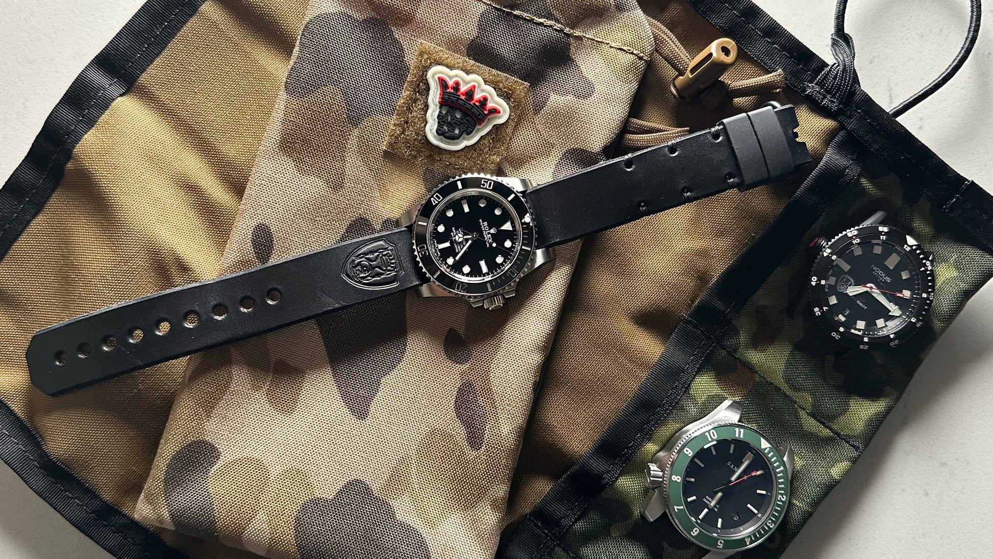 ZHxAWWC “Stealth Noir” Strap 20mm