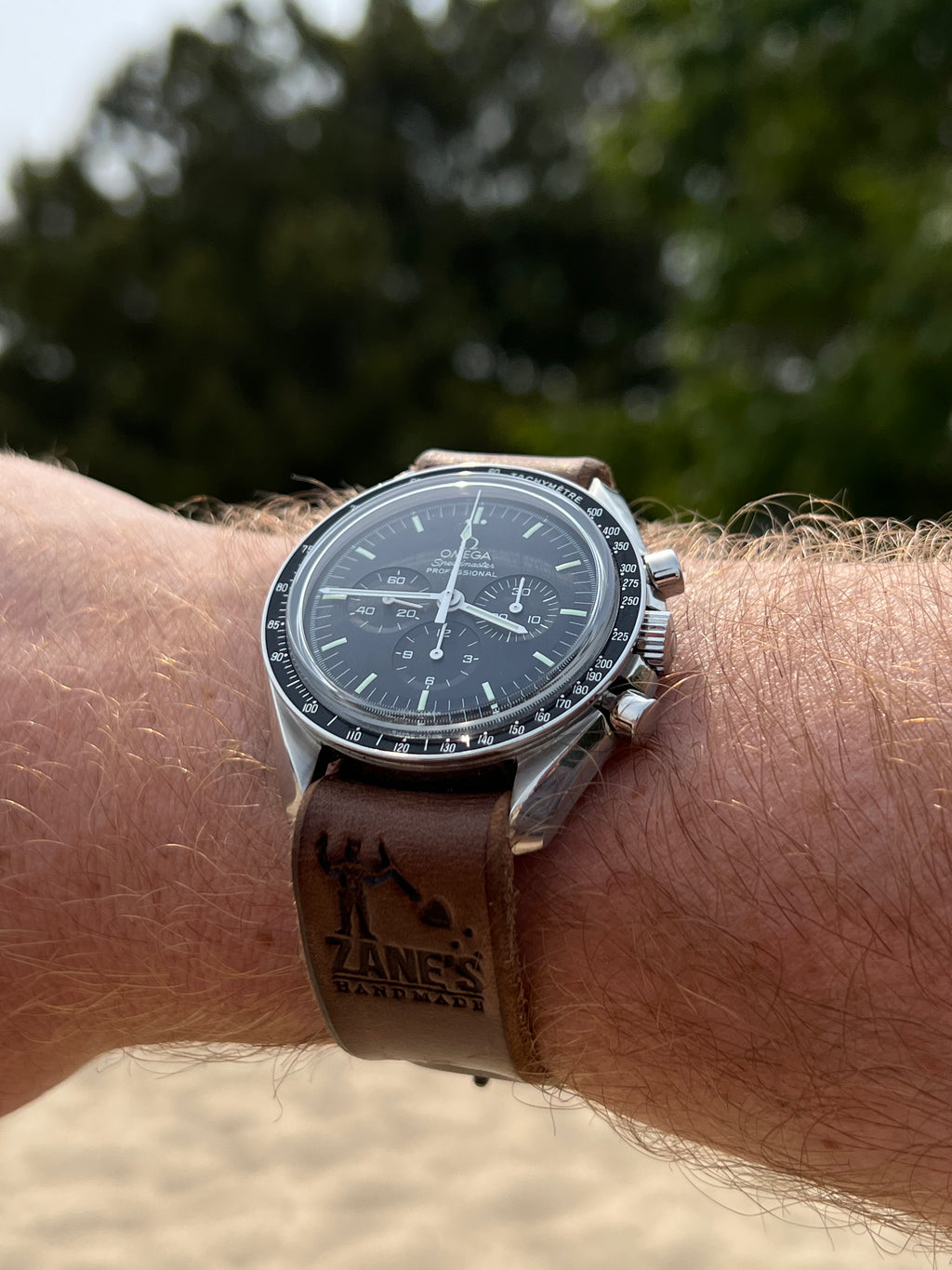 Zane’s Handmade x AWWC “STANDARD ISSUE BROWN” Leather NATO Strap