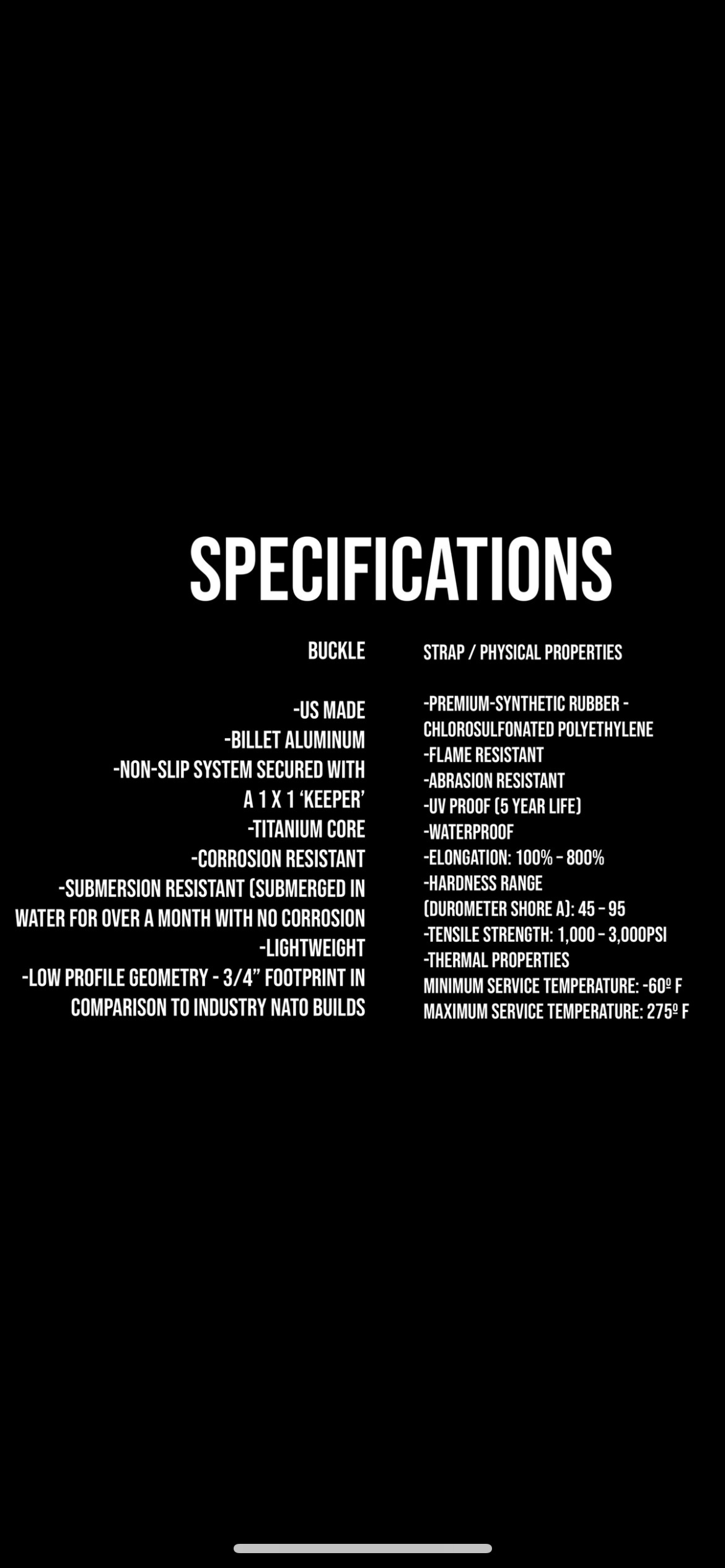 TAC-1 Field and Dive Strap KAG x AWWC